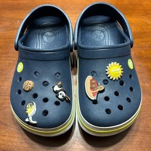 J4 blue Crocs